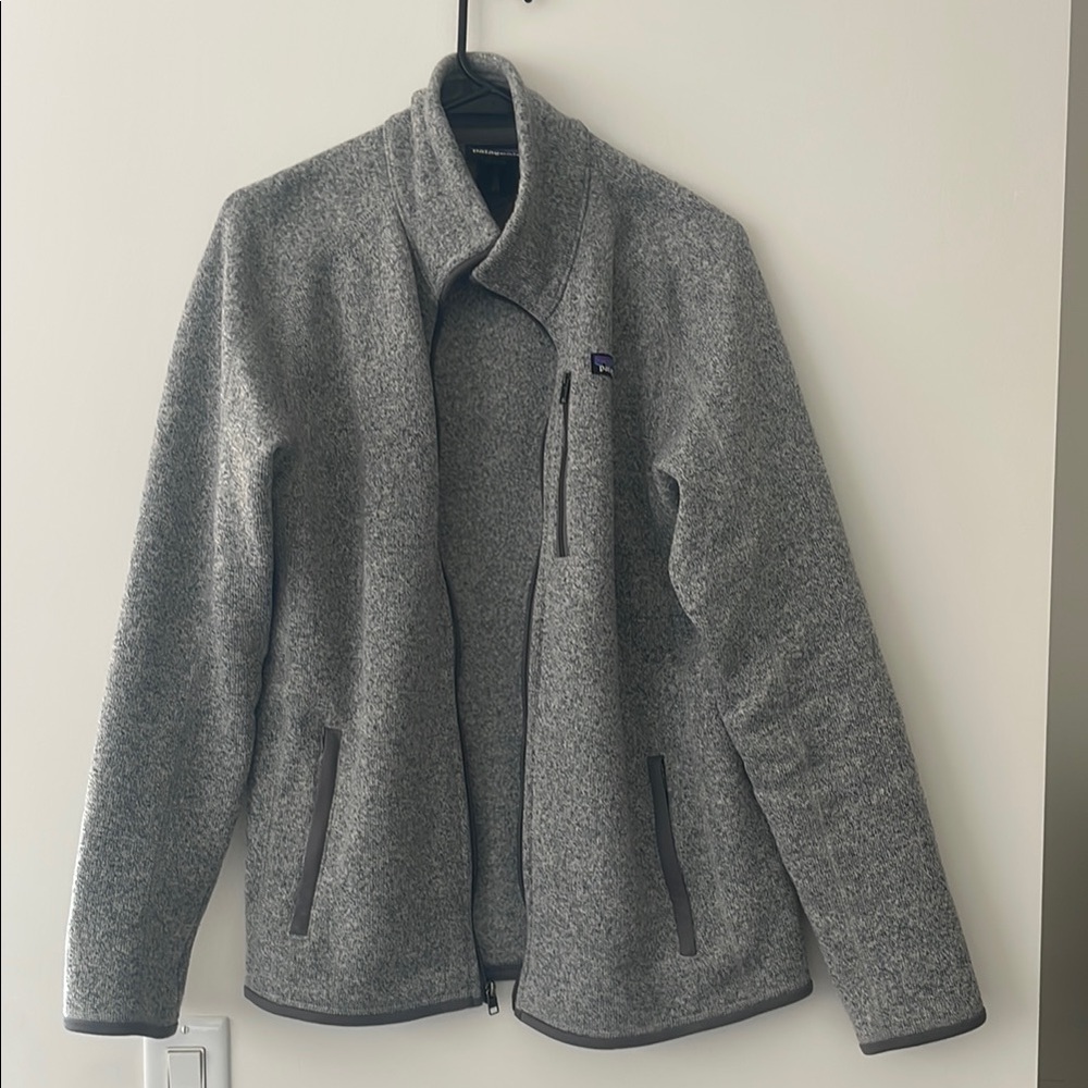 Patagonia Gray Full-Zip Better Sweater Fleece Jacket